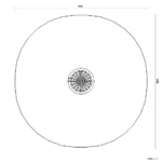 Bemaßte Draufsicht auf Adlerhorst-Karussell