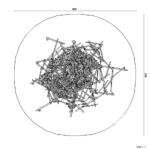 Bemaßte Draufsicht auf Kletteranlage Ameisenhaufen