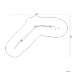 Bemaßte Draufsicht auf Balance Variete