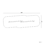 Bemaßte Draufsicht auf Balancierstrecke