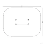 Bemaßte Draufsicht auf Barren