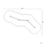 Bemaßte Draufsicht auf Balanciergerüst Blindschleiche