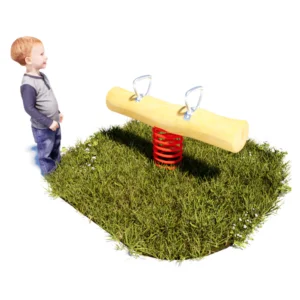 Federwippe Duo aus einem Robinienstamm für zwei Benutzer