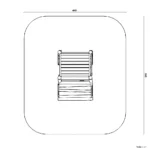 Bemaßte Draufsicht auf Geländewagen