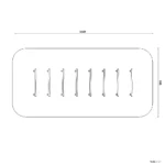 Bemaßte Draufsicht auf Kriechstrecke