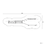 Bemaßte Draufsicht auf Motorikpfad Y