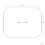 Bemaßte Draufsicht auf Reck 2m hoch