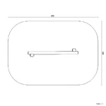 Bemaßte Draufsicht auf Schlingentrainer