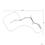 Bemaßte Draufsicht auf Spielwand