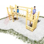 Turmanlage Duo mit zwei Spieltürmen verbunden mit einer Wackelbrücke