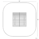 Bemaßte Draufsicht auf Zwergenhaus