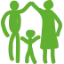 Icon Familie: Vater, Mutter, Kind